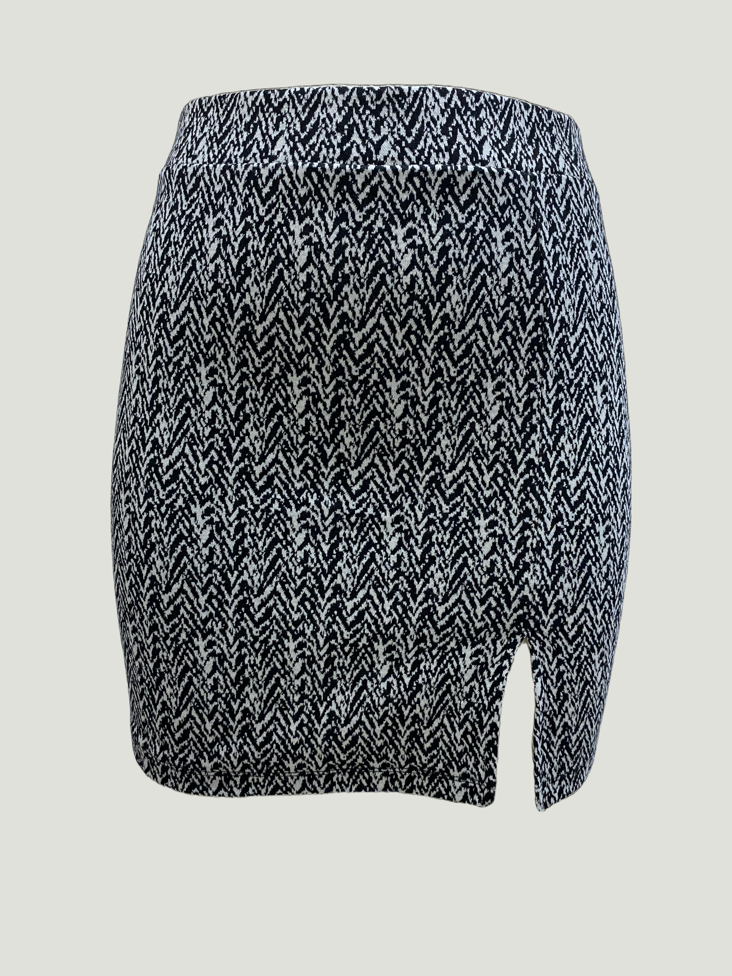 JULIET MID WAIST SKIRT in White Pattern AOP
