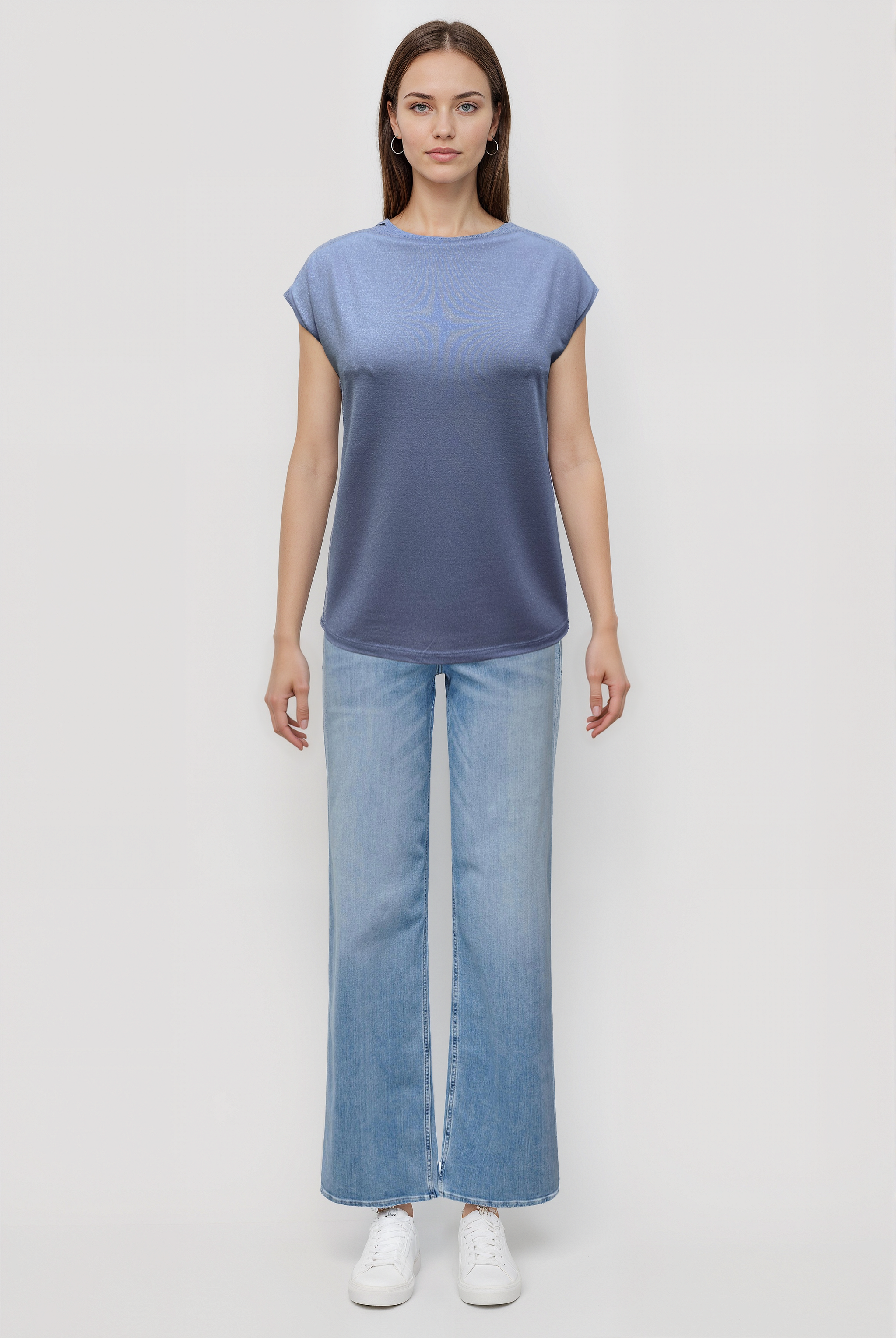 SKY GLITTER S/S TOP in Lilac