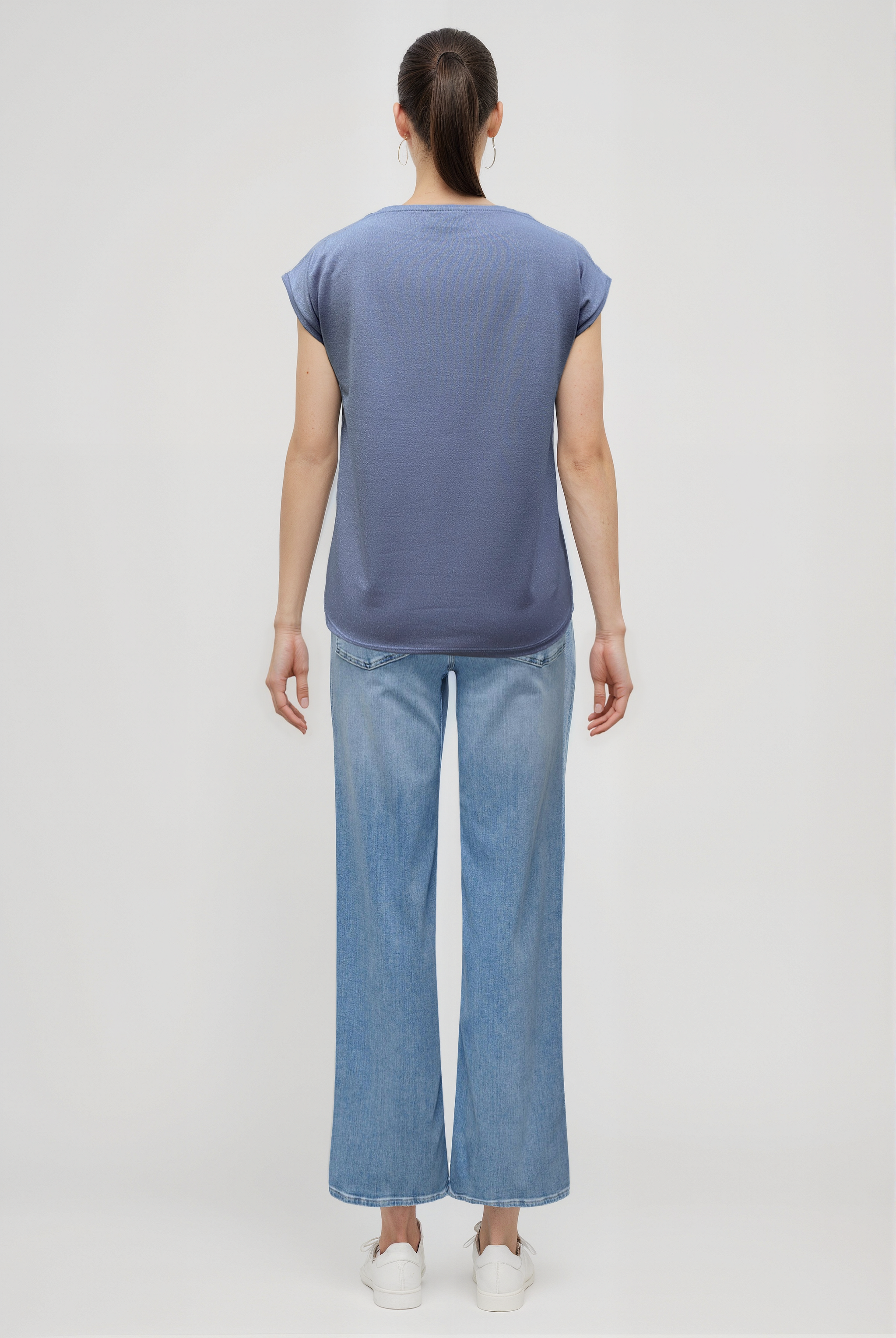 SKY GLITTER S/S TOP in Lilac