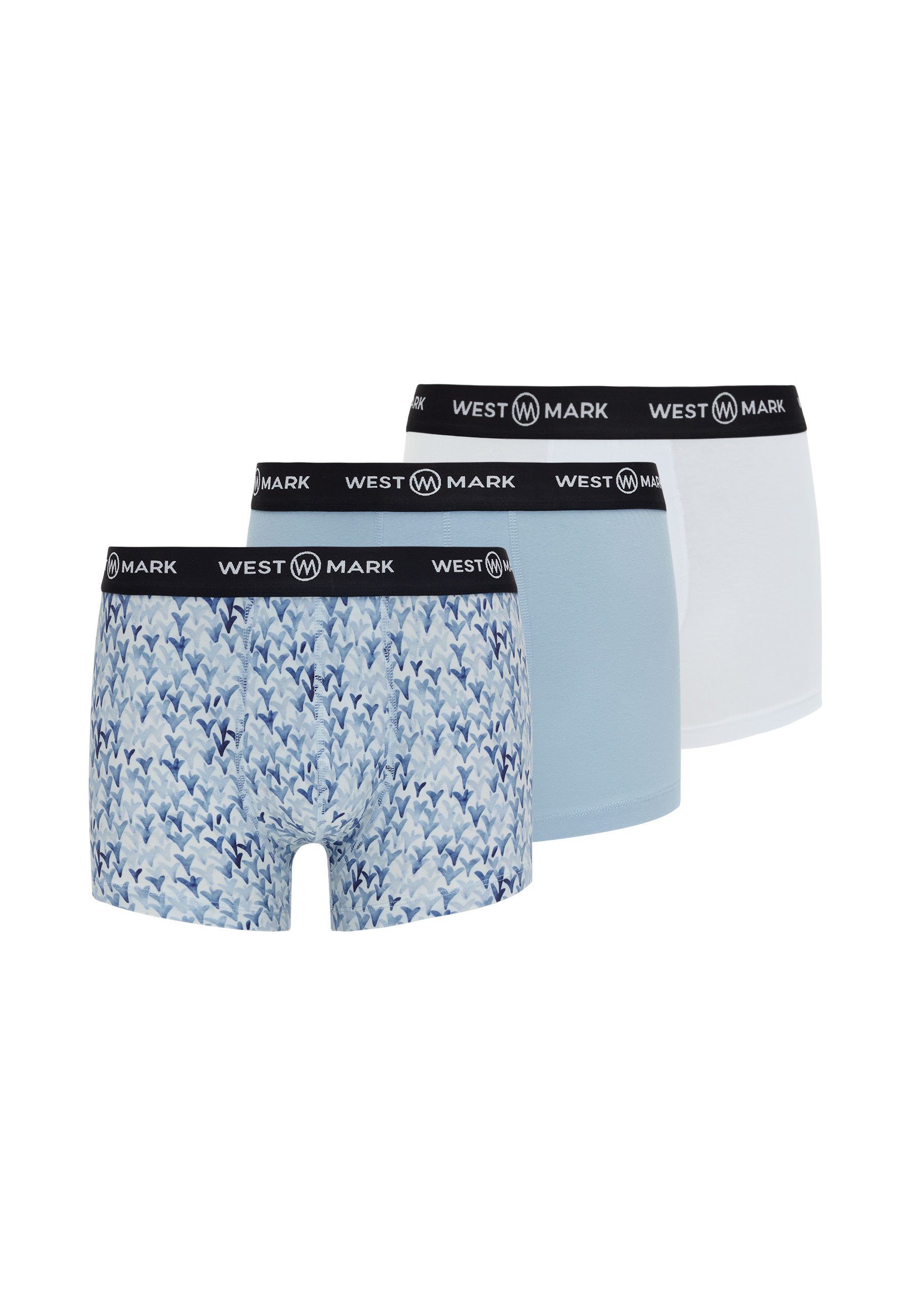OSCAR 3-PACK WMABSTRACT in Light Blue, White