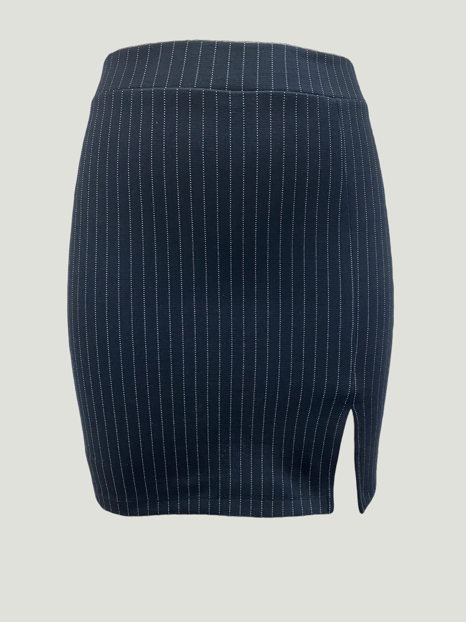 JULIET MID WAIST SKIRT in Black, White Striped