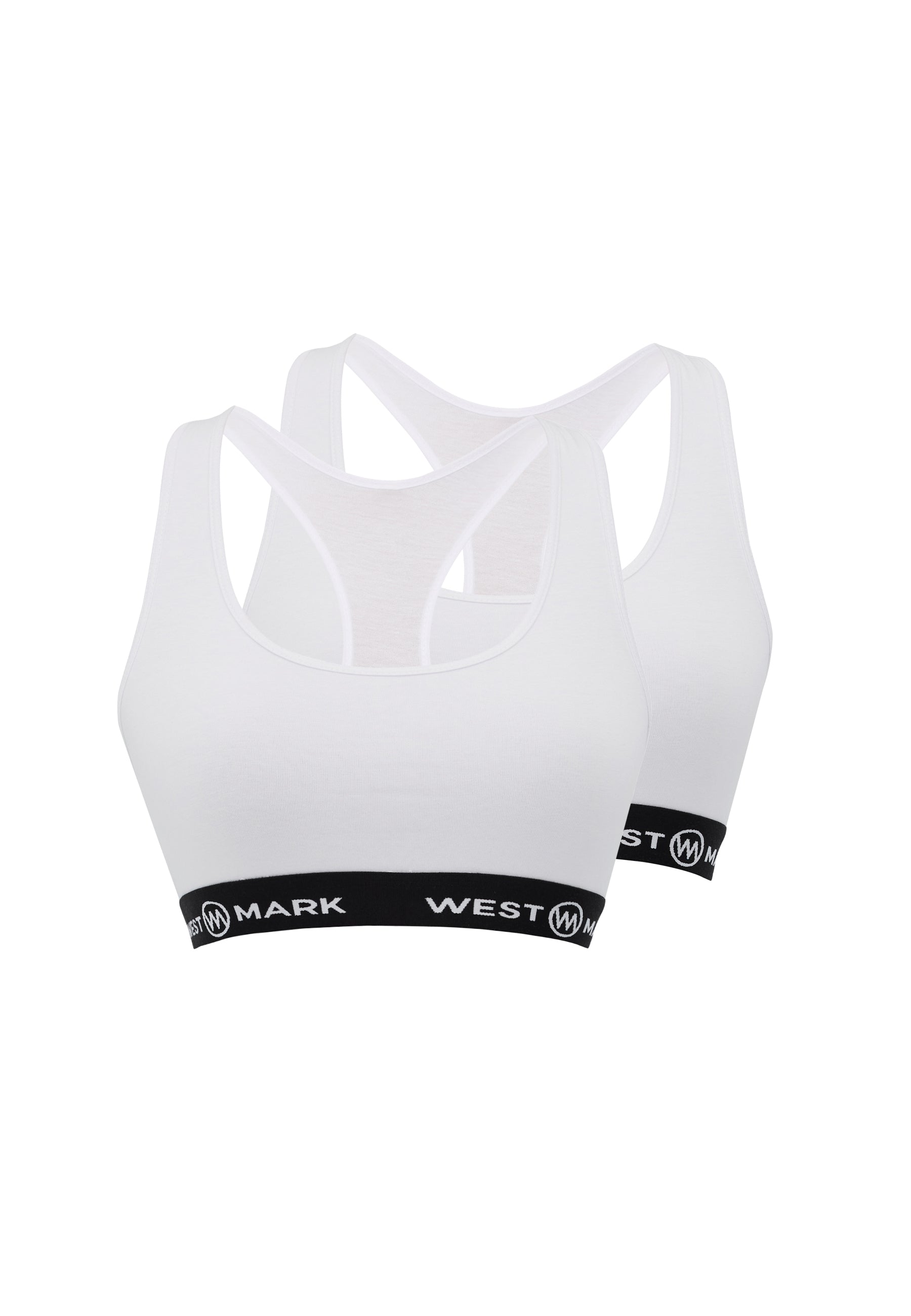 lily white sports LILY BUSTIER 2-PACK in White