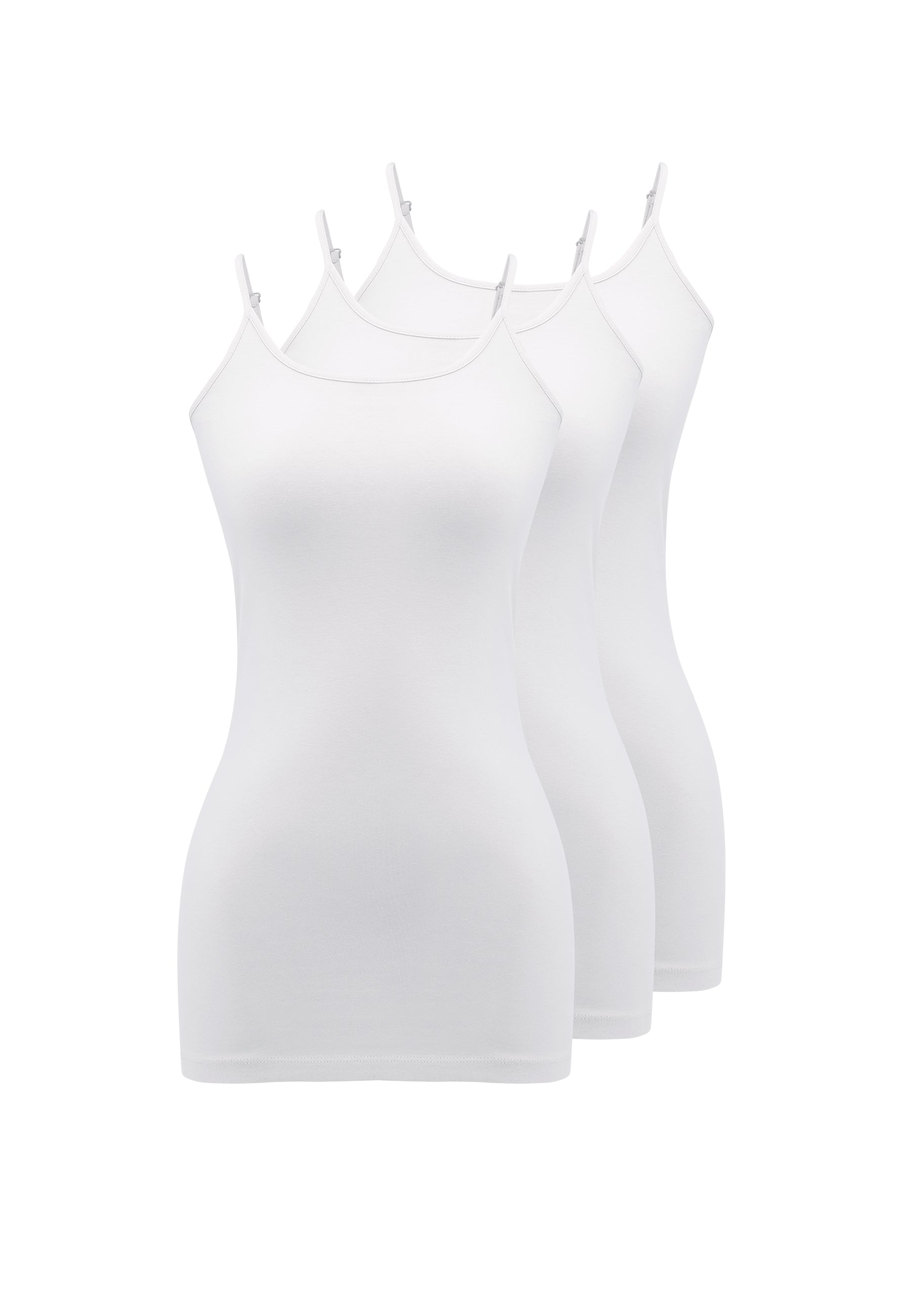 OLIVIA SINGLET 3-PACK in White