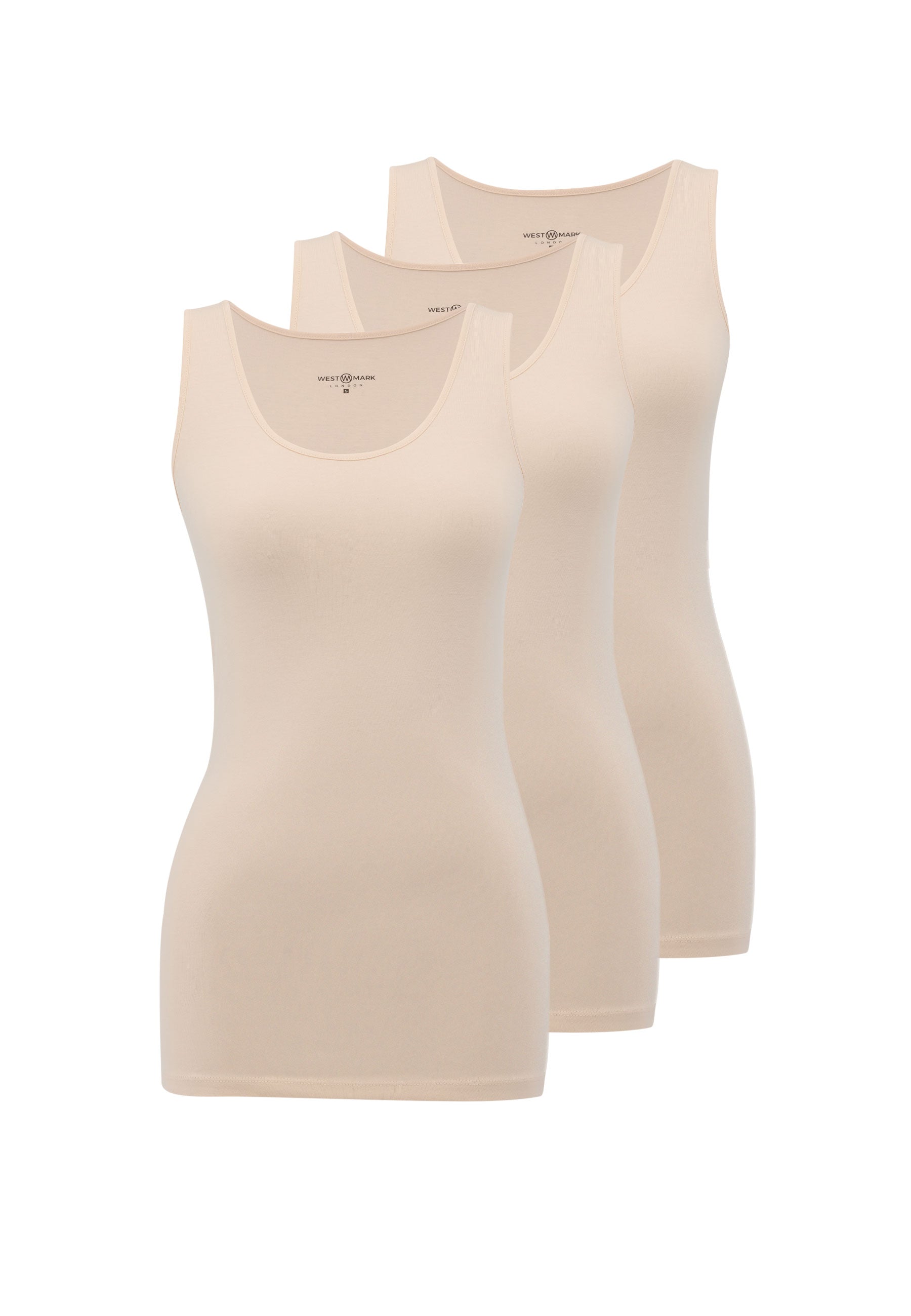 EVA RIB TANK TOP 3-PACK in Nude