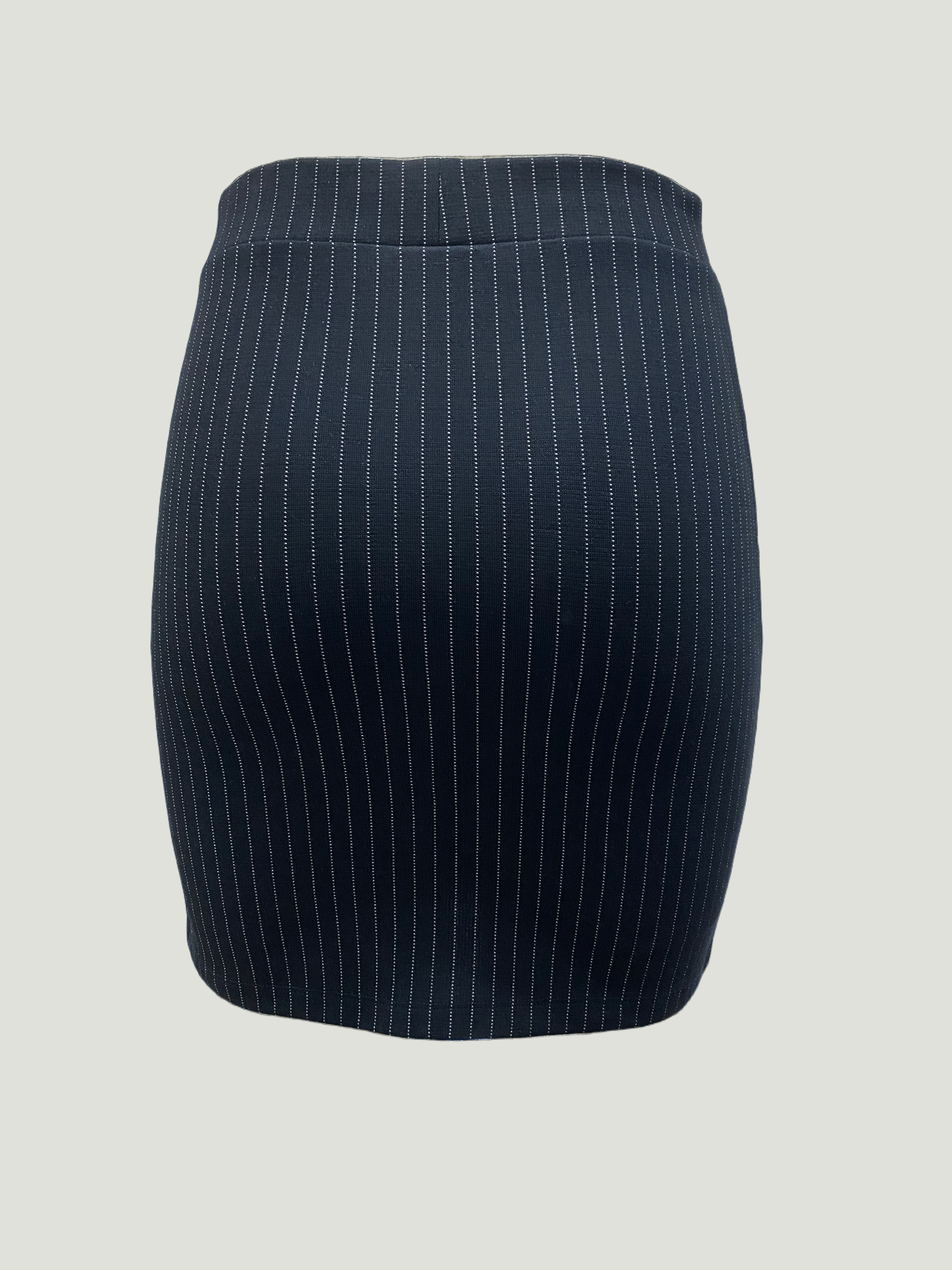JULIET MID WAIST SKIRT in Black, White Striped