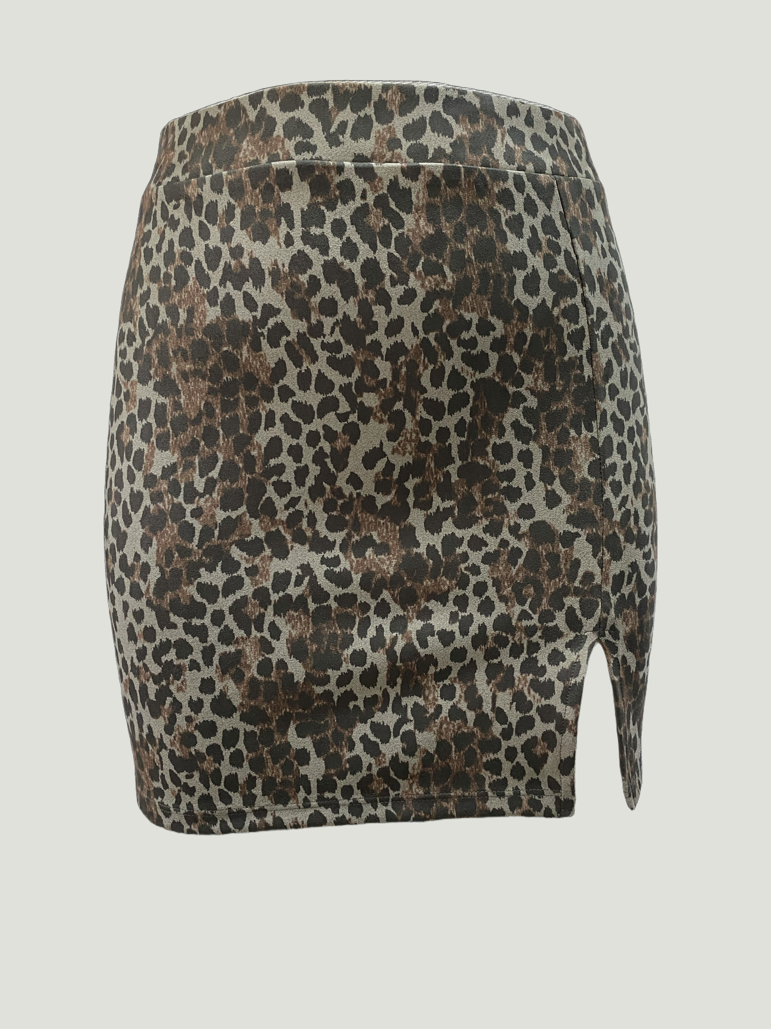 JULIET MID WAIST SKIRT in Leopard AOP