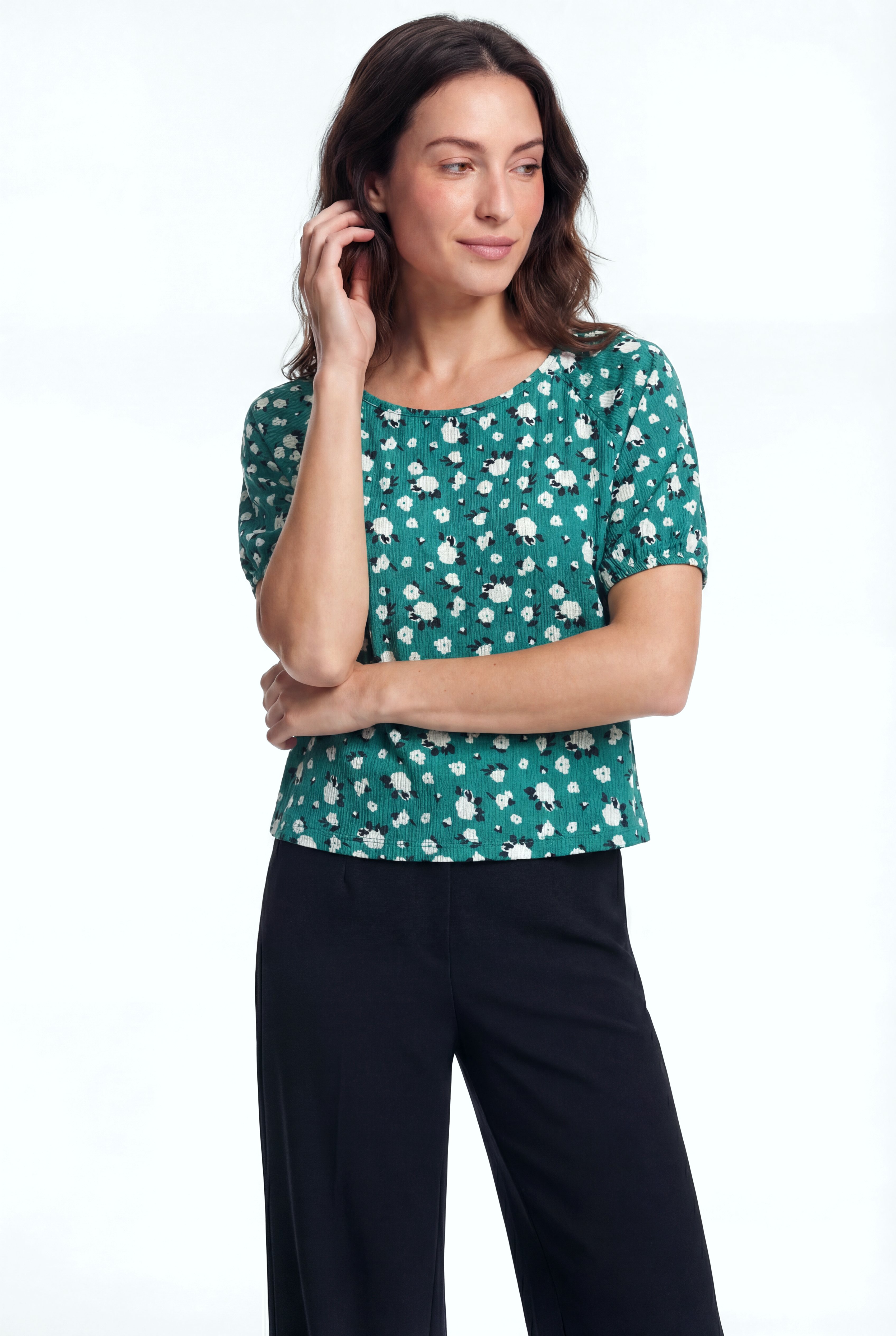 CARMEN CROP TOP in Alhambra AOP