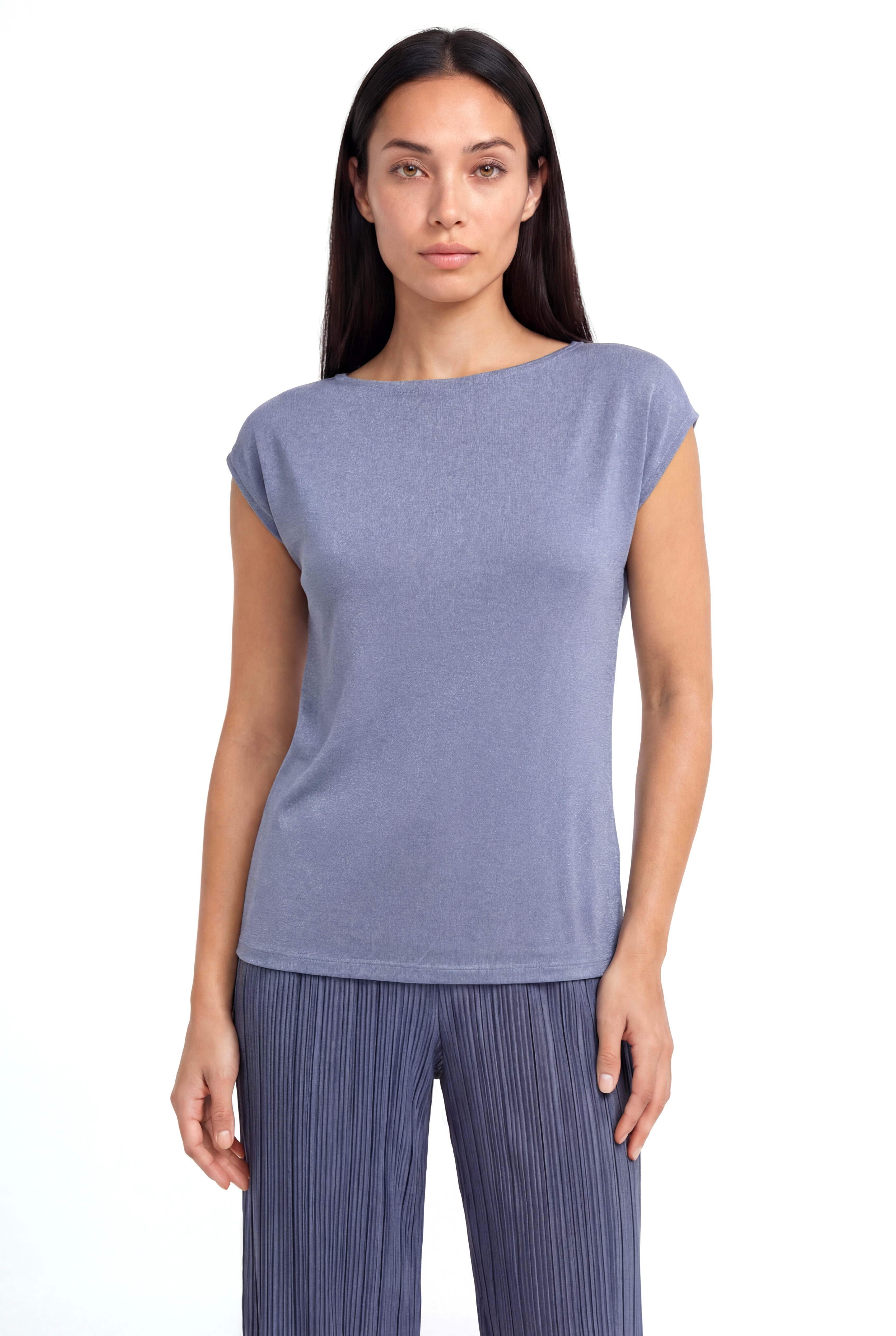 SKY GLITTER S/S TOP in Lilac