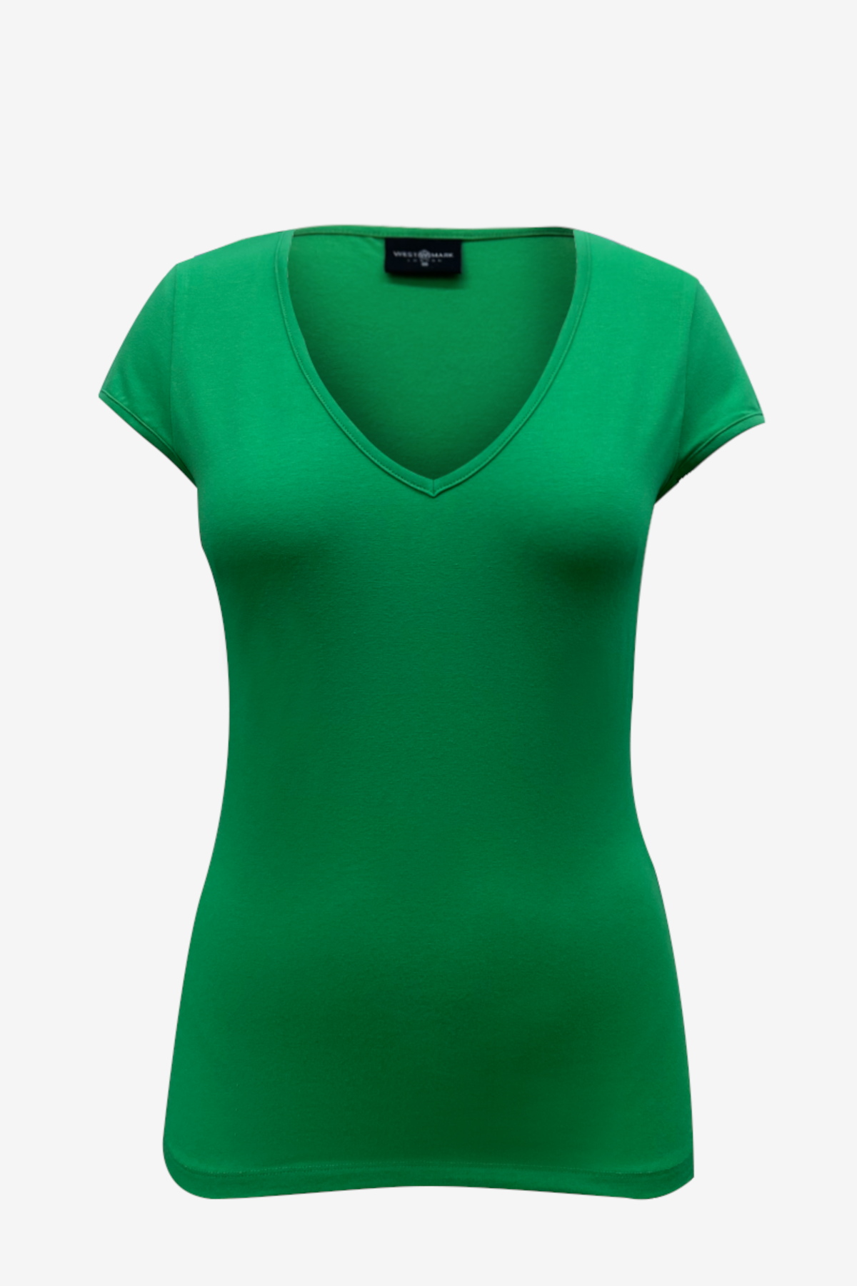 VALLI V-NECK S/S TOP in Bright Green