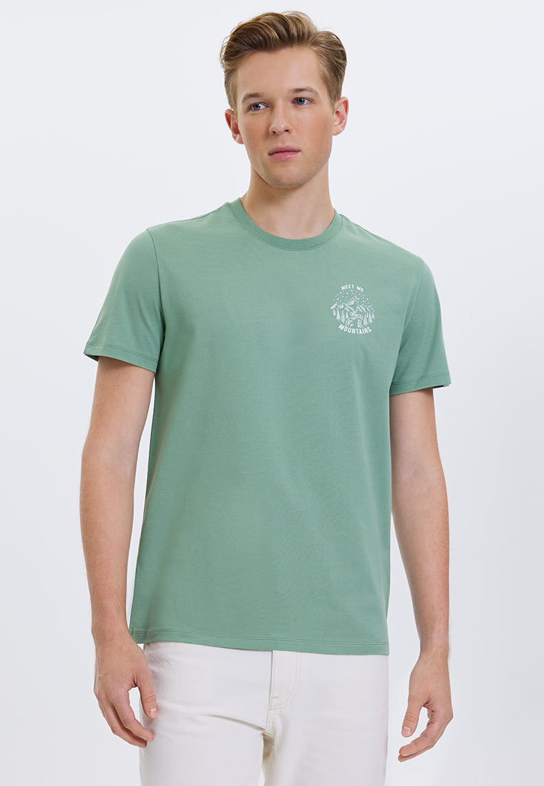 WMLINE MEET TEE in Hedge Green