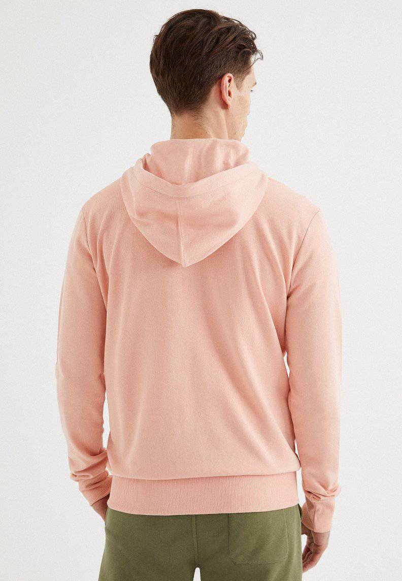 CORE ZIP HOODIE in Coral Cloud