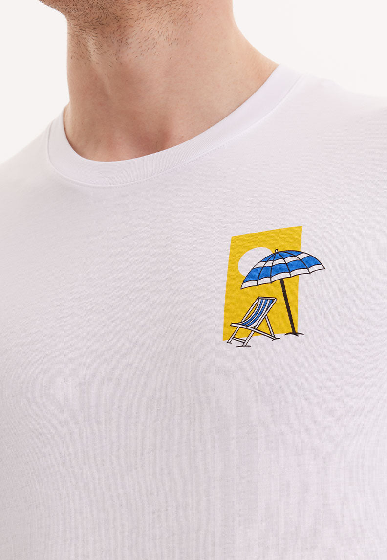 WMCHEST ZOMER TEE in Wit