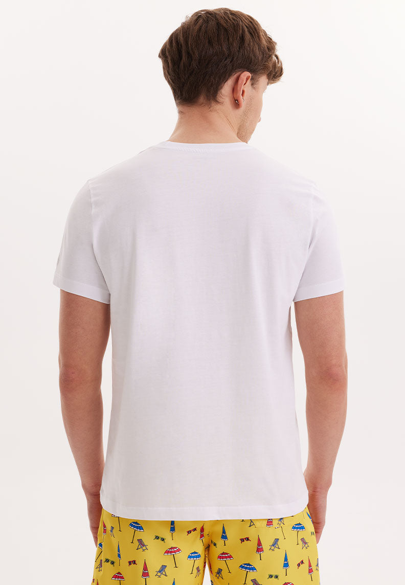 WMCHEST SUMMER TEE in Weiß