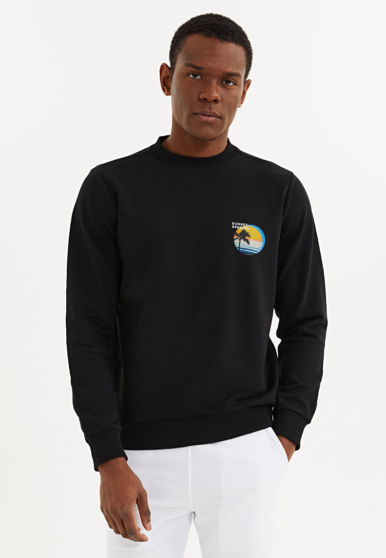 SUNSET COLLAGE SWEAT