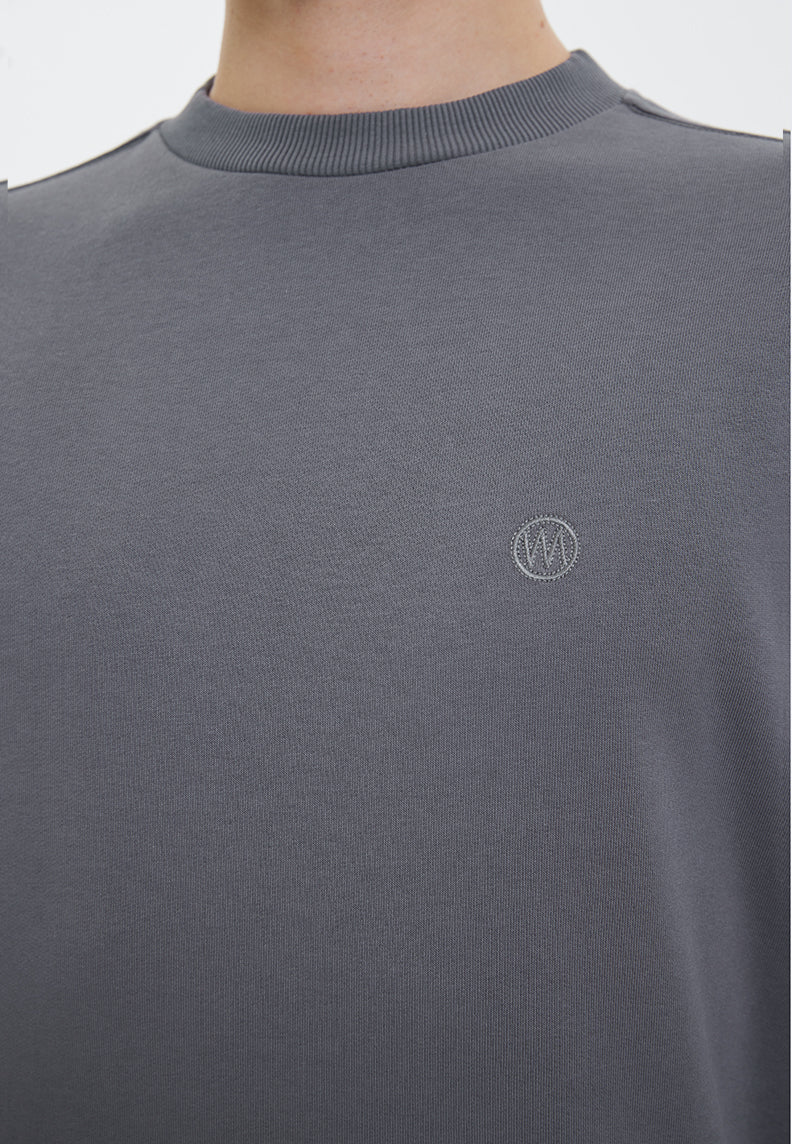 CORE O NECK SWEAT in Quiet Shade