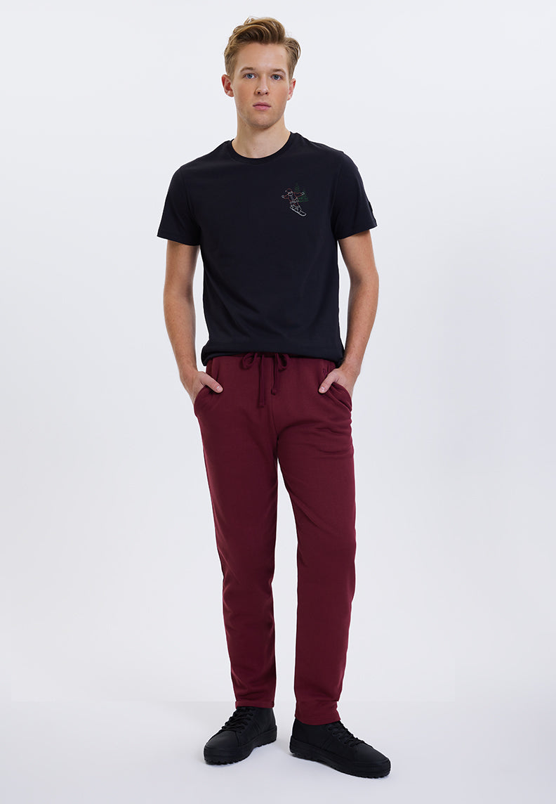 CORE SWEATPANTS in Cabernet