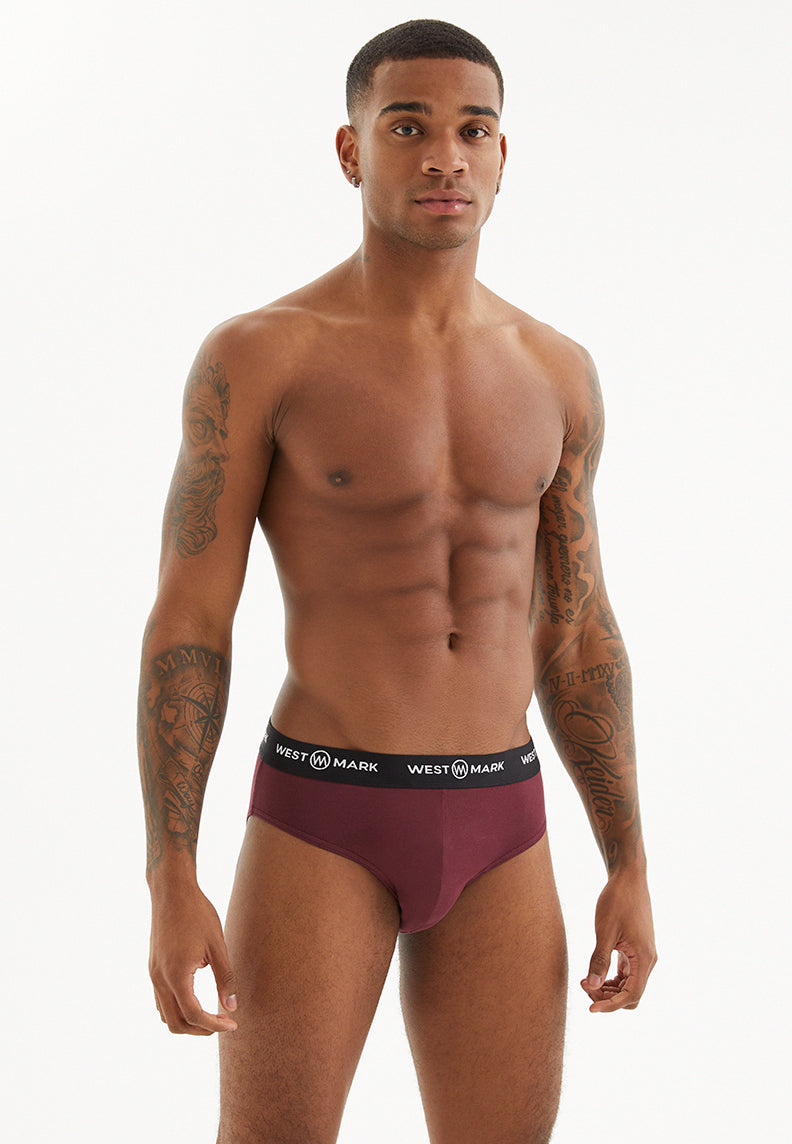BORDEAUX BRIEF 3-PACK - Underwear - Westmark London EU(TR) Store Organik Pamuklu Sürdürülebilir Moda
