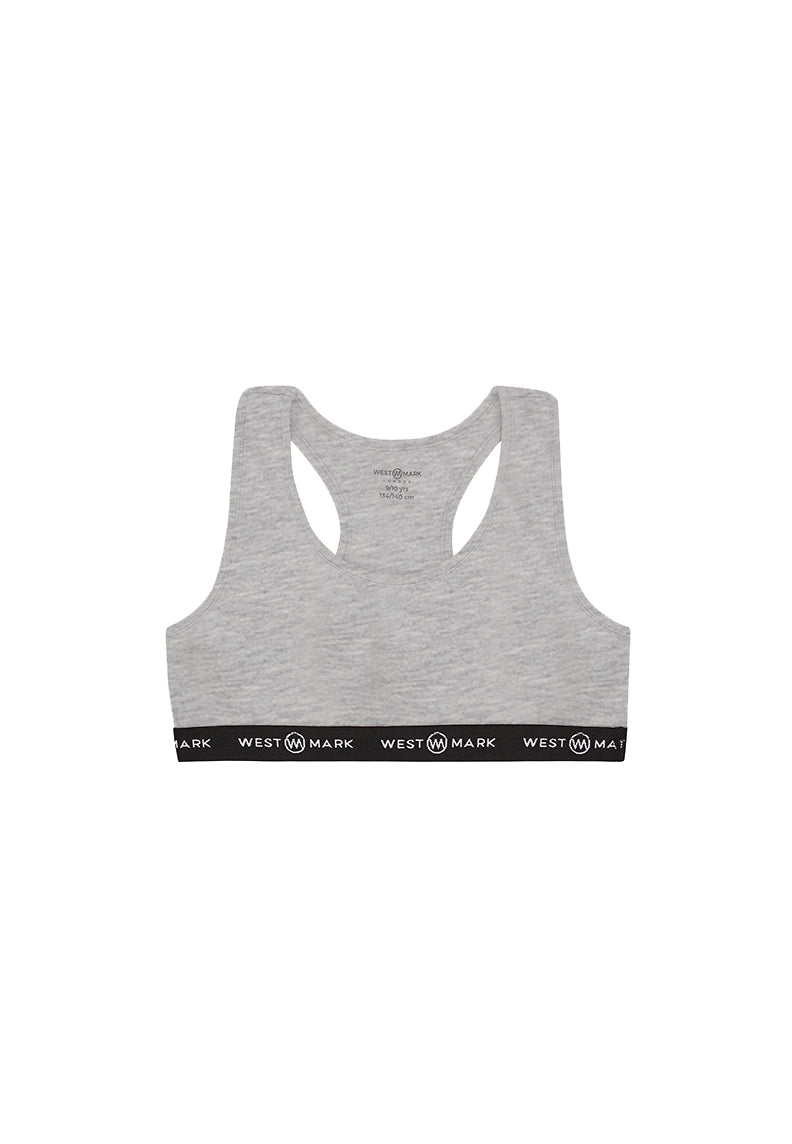 SOLID GREY BRALETTE 2-PACK
