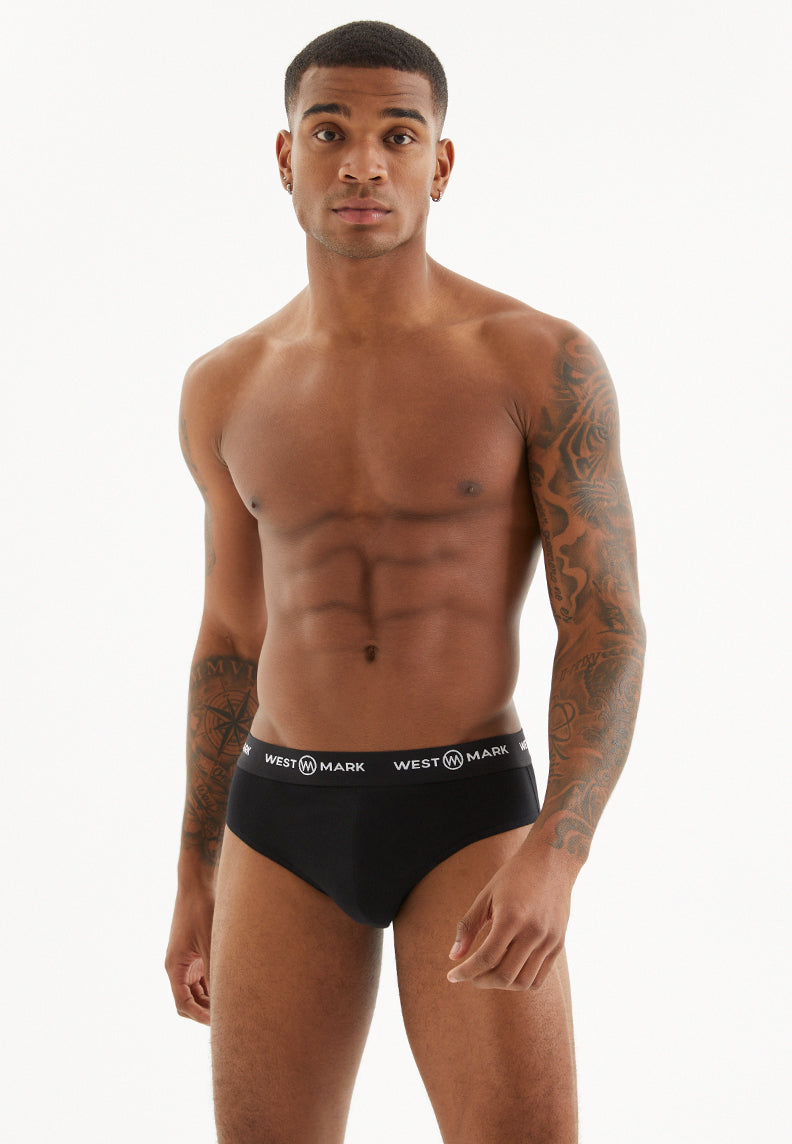 SOLID BLACK BRIEF 3-PACK