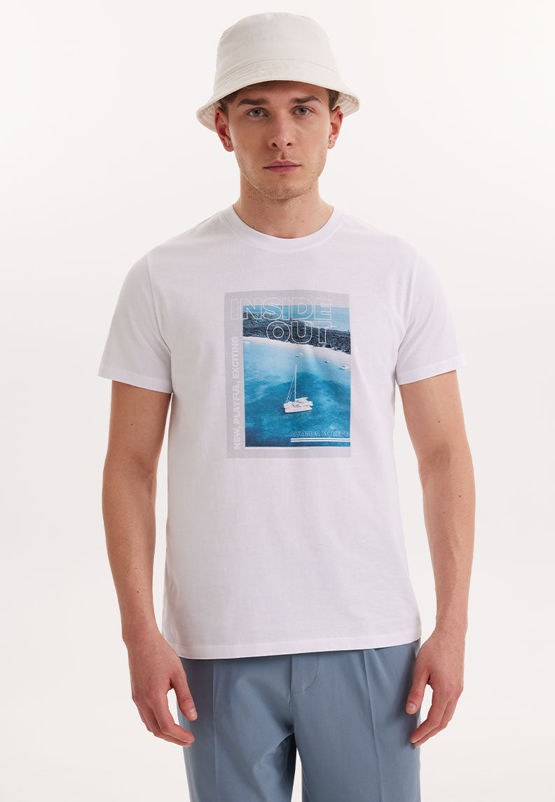 WMCOLLAGE MOMENT TEE in White