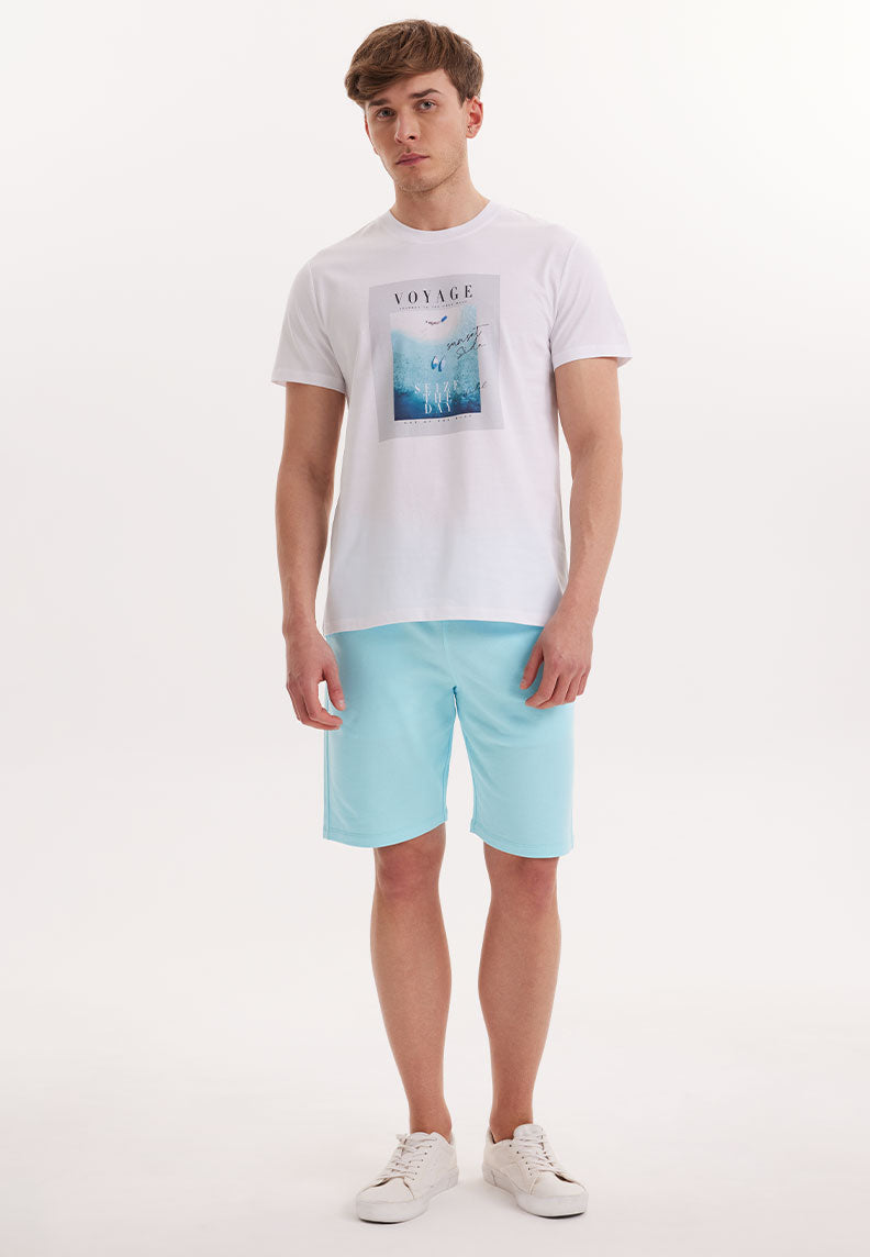 WMCOLLAGE VOYAGE T-SHIRT in Weiß