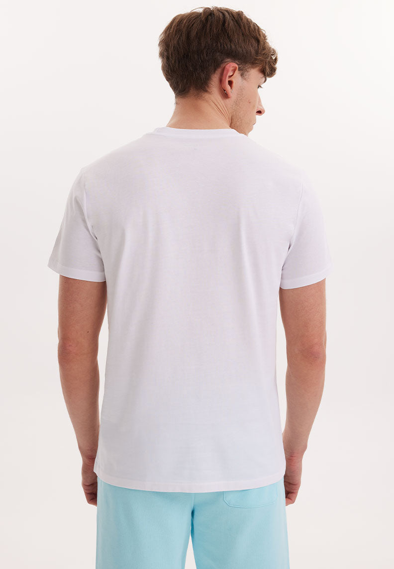 WMCOLLAGE VOYAGE T-SHIRT in Weiß