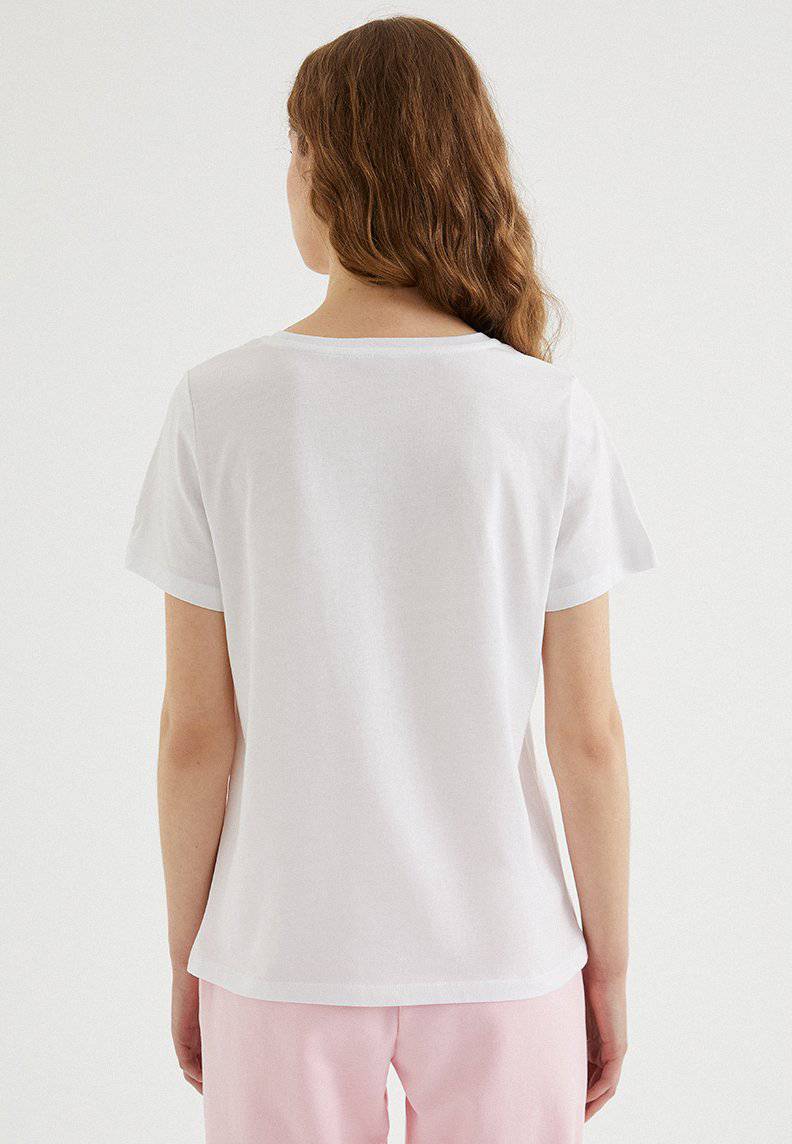T-Shirt mit Blumenmuster