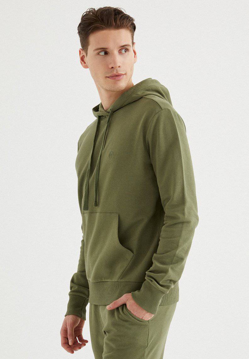 CORE HOODIE w/POCKET in Capulet Olive
