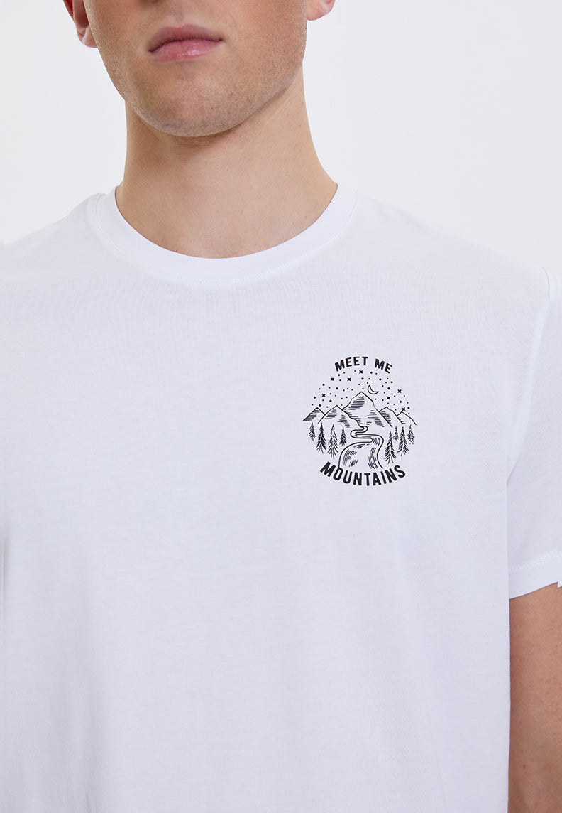 WMLINE MEET TEE in Weiß