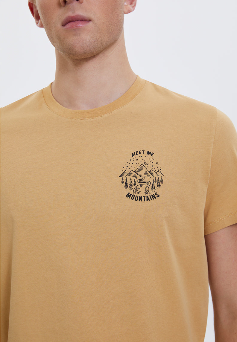 WMLINE MEET TEE in Iced Coffee