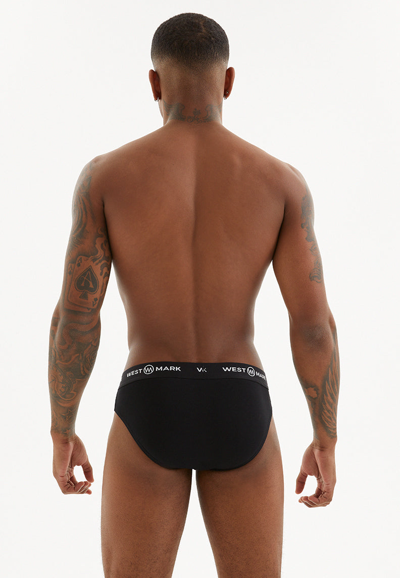 SOLID BLACK BRIEF 3-PACK