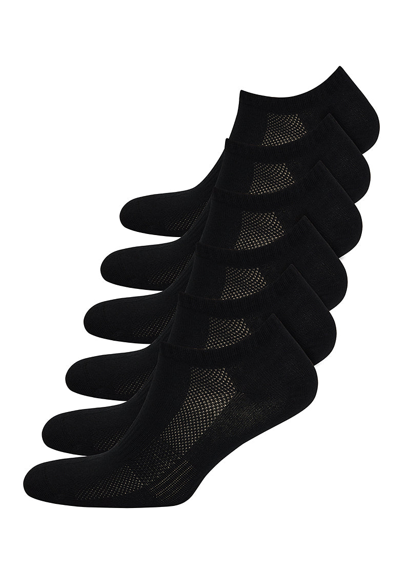 ANKLE SOCKS 6-PACK in Black