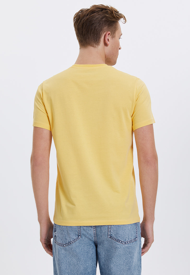WMLINE MOUNTAIN TEE in Cornsilk