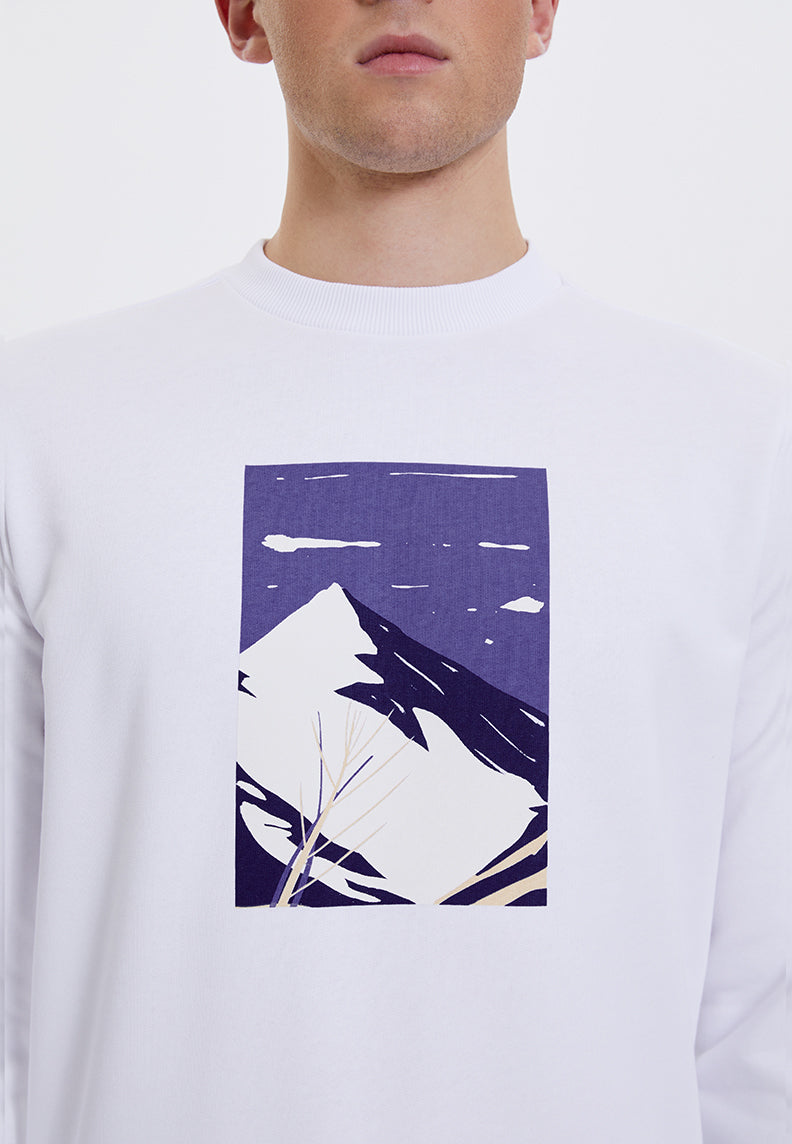 WMWINTER MOUNTAIN SWEAT in het wit