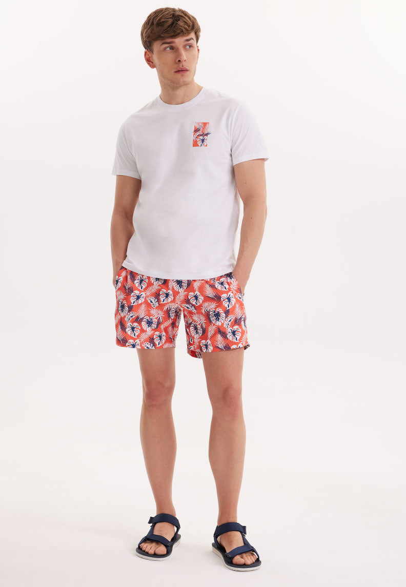 WMCHES PALM TEE in Weiß