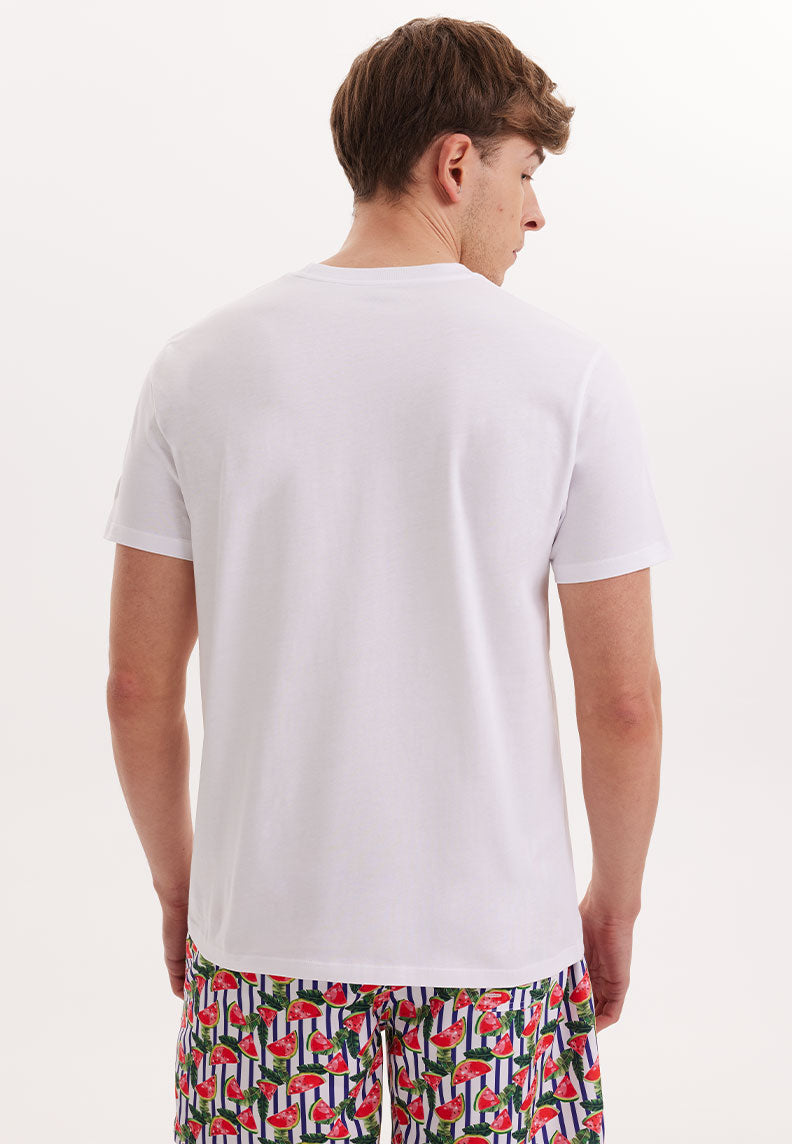 WMCOCKTAIL TEQUILA TEE in het wit