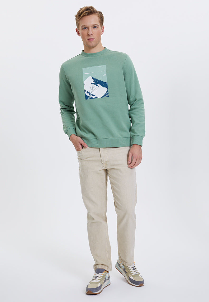 WMWINTER MOUNTAIN SWEAT in Hedge Green