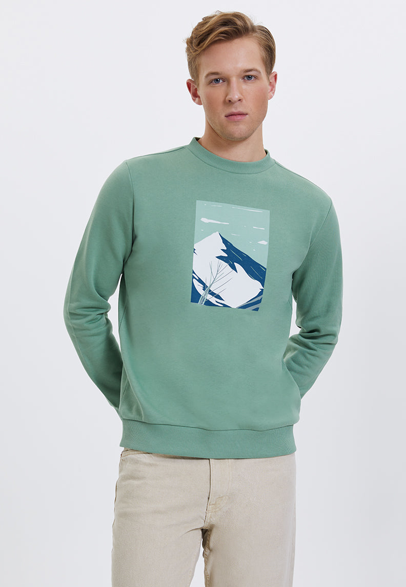 WMWINTER MOUNTAIN SWEAT in Hedge Green