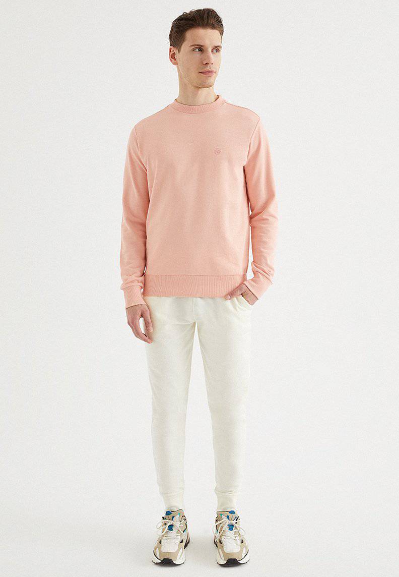CORE O-NECK SWEAT in Coral Cloud