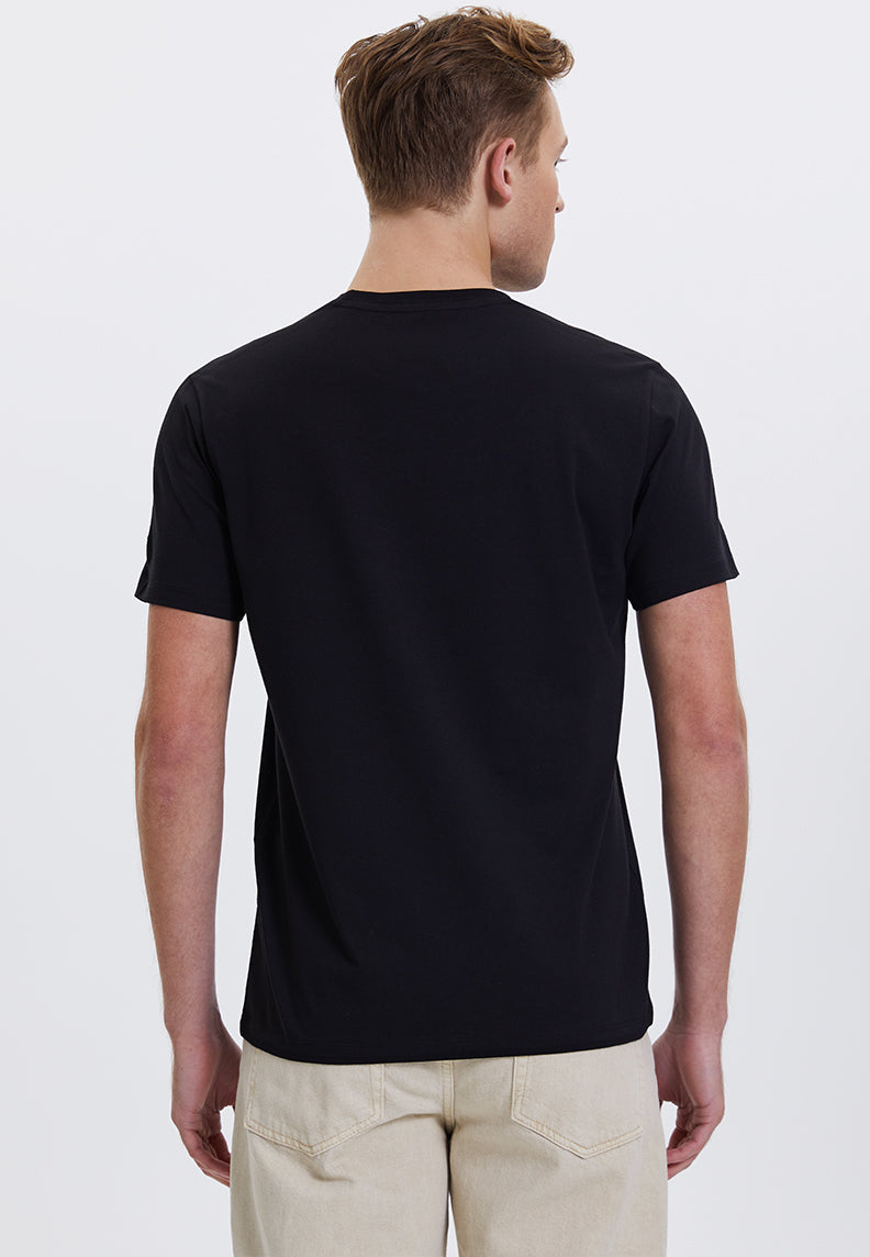 WMLINE MOUNTAIN TEE in zwart