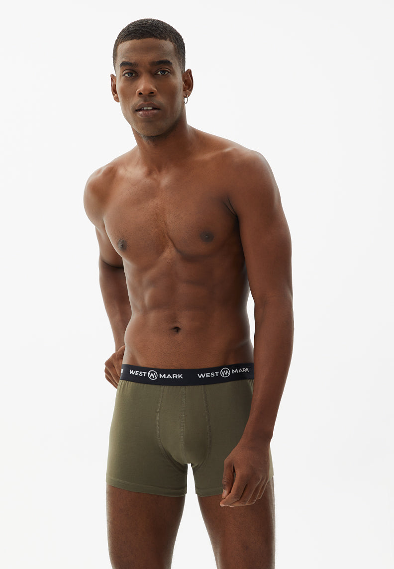 OSCAR TRUNK 3-PACK in White, Grey Melange, Khaki