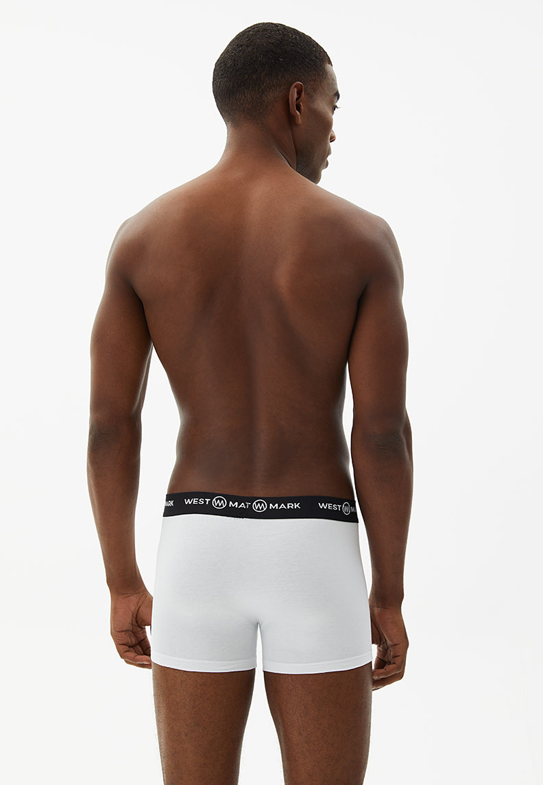 OSCAR TRUNK 3-PACK in White, Grey Melange, Khaki