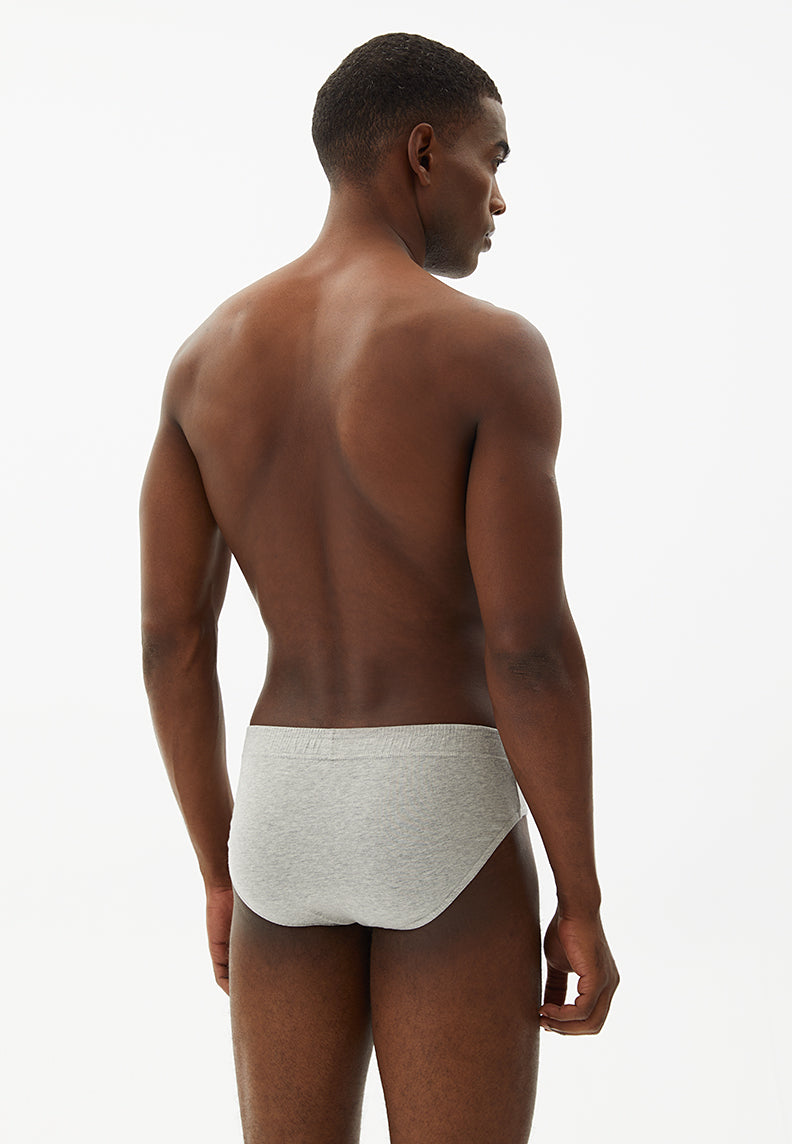 BRUNO SLIP 3ER PACK in Grau Melange