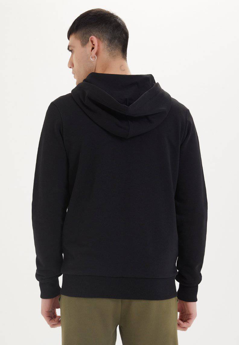 Essentials Organic Cotton Zip Hoodie in Black