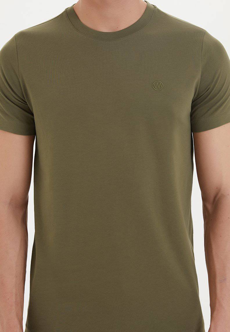 ESSENTIALS O-NECK T-SHIRT in Dark Olive