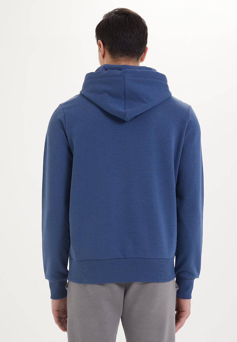 ESSENTIALS HOODIE in Dark Denim