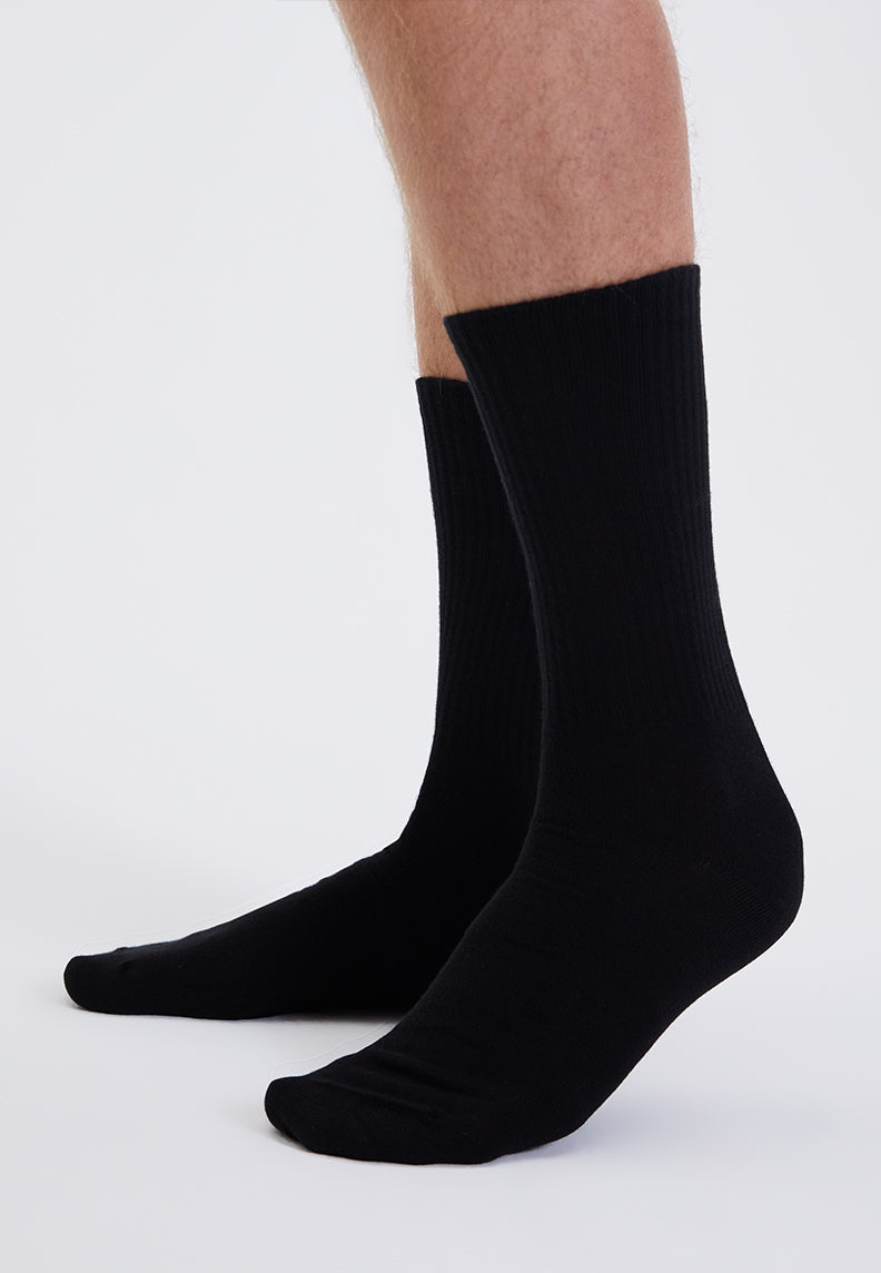 TENNIS SOCKS 4-PACK in Black
