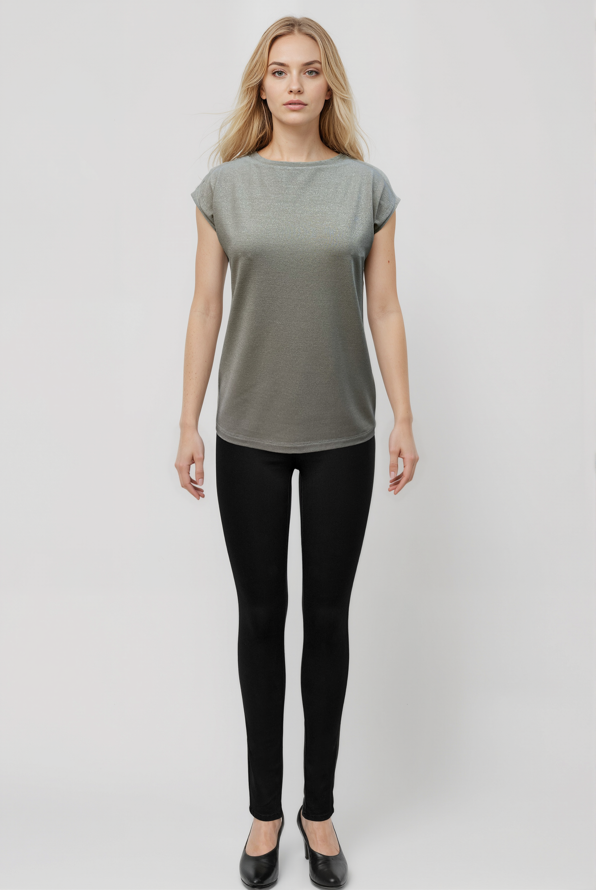 SKY GLITTER S/S TOP in Oro