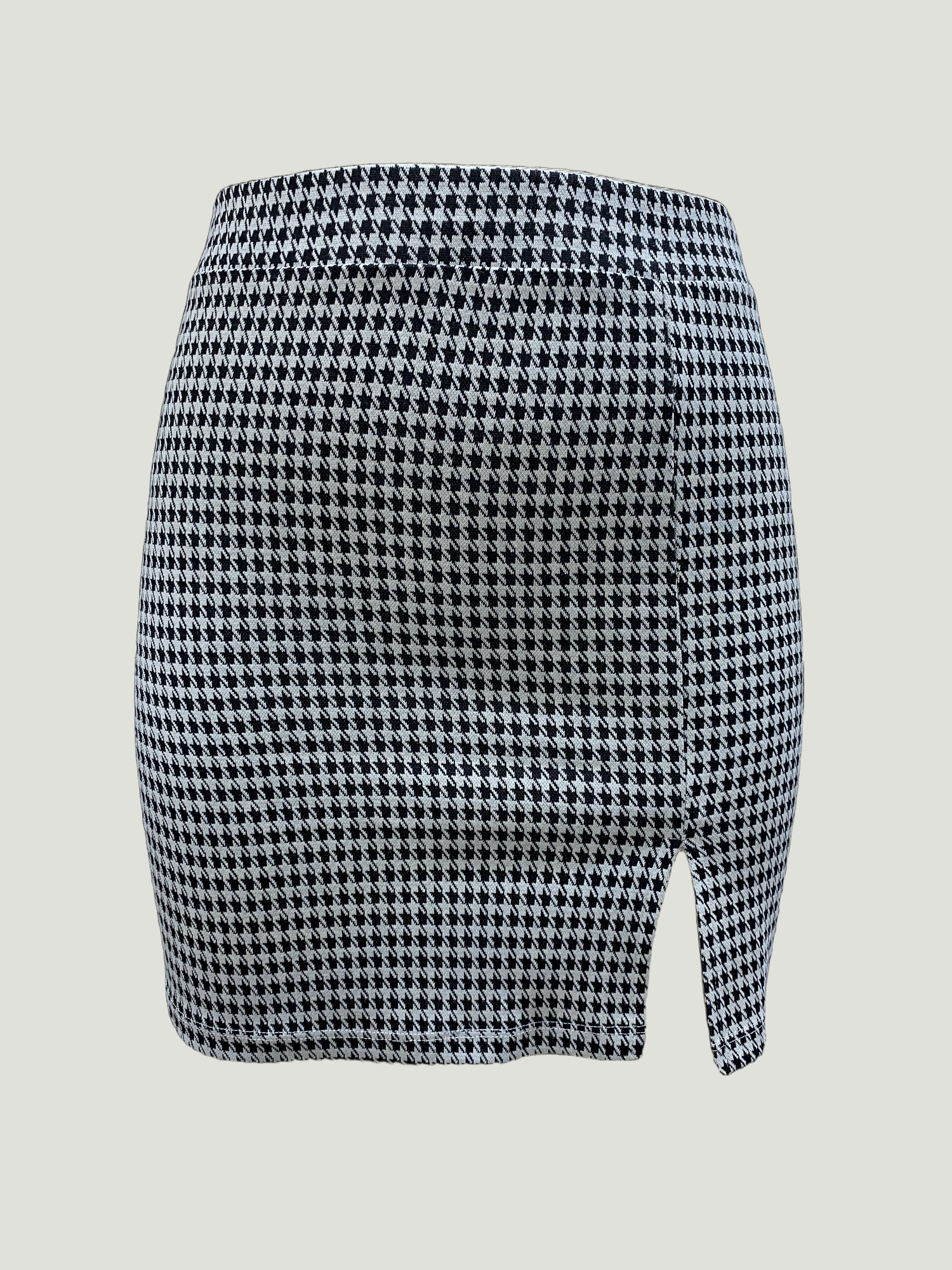 JULIET MID WAIST SKIRT in Black, White Pattern