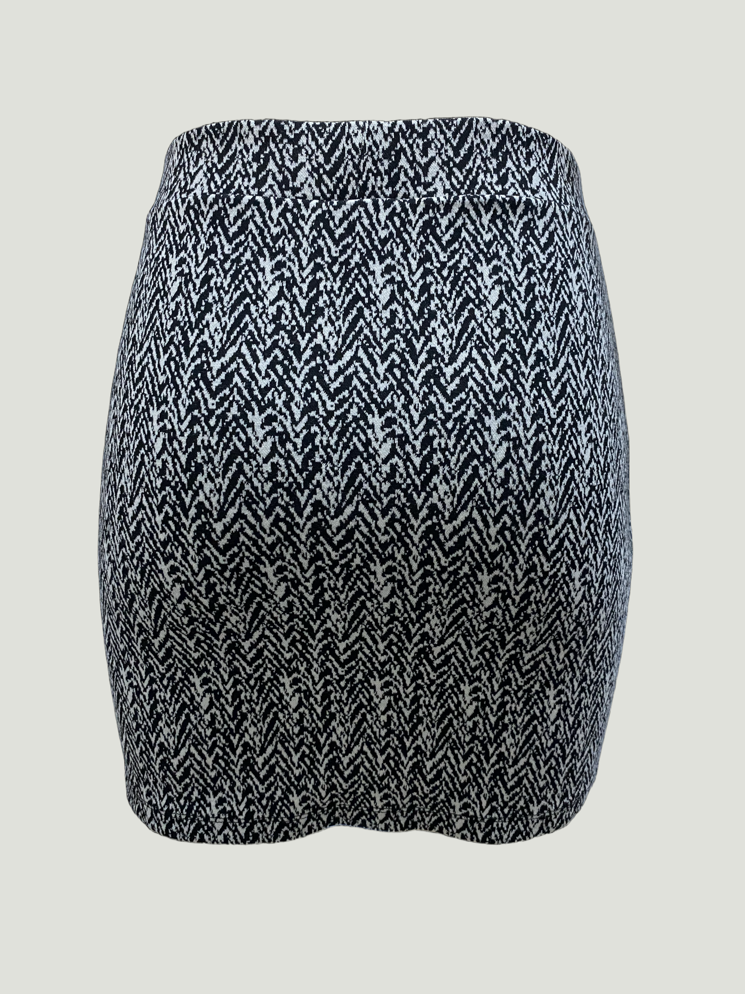 JULIET MID WAIST SKIRT in White Pattern AOP